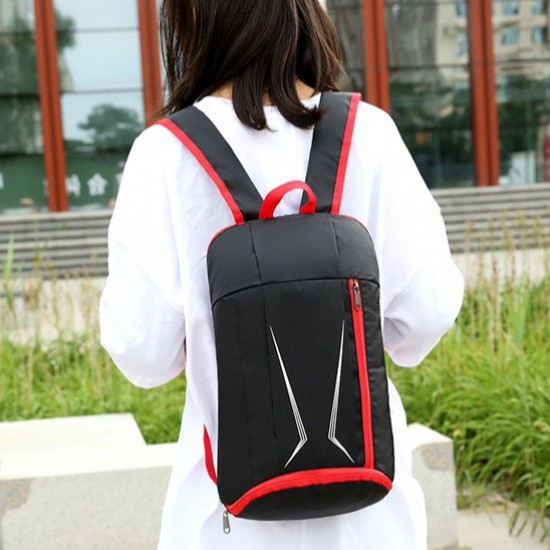 Outdoor sports foldable backpack, portable cycling sports mountaineering bag, large-capacity water-resistant nylon fabric backpack