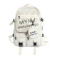 New cross-border large-capacity student schoolbag, men's and women's campus LOGO printed backpack, practical backpack for daily travel New cross-border large-capacity student schoolbag, men's and women's campus LOGO printed backpack, practical backpack for daily travel