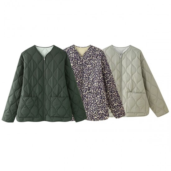 Amazon wholesale 2024 Winter new women's clothing, European and American cross-border street fashion tops, round-neck cotton-padded jackets for women Amazon wholesale 2024 Winter new women's clothing, European and American cross-border street fashion tops, round-neck cotton-padded jackets for women