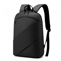Ultra-thin business backpack for men, simple and lightweight computer bag, cross-border LOGO printed, fashionable Korean version waterproof backpack