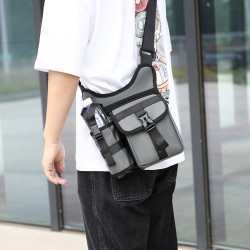 Cross-border men's bag, single-shoulder crossbody bag, new water bottle bag, solid color practical waist bag, outdoor water cup bag, sportswear and casual bag