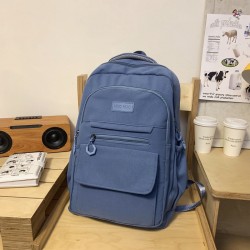 New lightweight backpack for travel, trendy large-capacity schoolbag for junior and senior high school students, fashionable Korean-style simple and versatile backpack