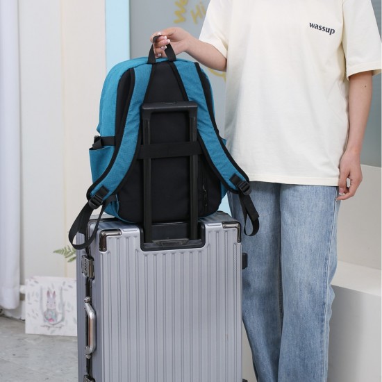 Wholesale of new business men's large-capacity computer backpacks for spring and summer, casual campus school bags, workwear style backpacks