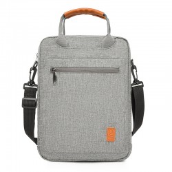 Men's business hand-held casual computer bag, fashionable single-shoulder crossbody bag, vertical briefcase, 13-inch document storage bag