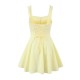 A new cross-border women's summer sweet lace halter dress with a back drawstring and a sexy, slimming mini skirt for women A new cross-border women's summer sweet lace halter dress with a back drawstring and a sexy, slimming mini skirt for women