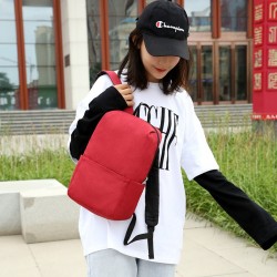 Solid-color double-shoulder, colorful outdoor student bags, small backpacks, travel bags, training class bags, printed school bags, wholesale in stock