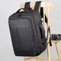 A new large-capacity cross-border men's backpack with expandable capacity, a business bag, a multi-purpose, high-quality travel computer bag