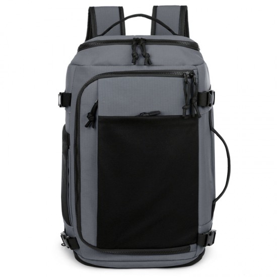 Large-capacity men's bag, USB independent shoe compartment, cross-border box-style open-bag, simple outdoor backpack, breathable and load-reducing backpack Large-capacity men's bag, USB independent shoe compartment, cross-border box-style open-bag, simple outdoor backpack, breathable and load-reducing backpack