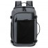 Large-capacity men's bag, USB independent shoe compartment, cross-border box-style open-bag, simple outdoor backpack, breathable and load-reducing backpack