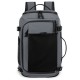 Large-capacity men's bag, USB independent shoe compartment, cross-border box-style open-bag, simple outdoor backpack, breathable and load-reducing backpack Large-capacity men's bag, USB independent shoe compartment, cross-border box-style open-bag, simple outdoor backpack, breathable and load-reducing backpack