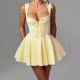A new cross-border women's summer sweet lace halter dress with a back drawstring and a sexy, slimming mini skirt for women A new cross-border women's summer sweet lace halter dress with a back drawstring and a sexy, slimming mini skirt for women