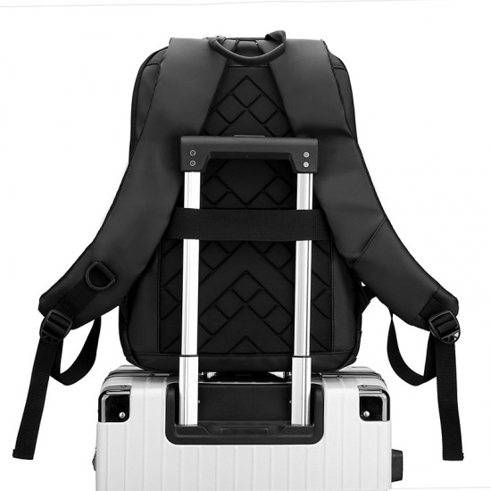 Ultra-thin business backpack for men, simple and lightweight computer bag, cross-border LOGO printed, fashionable Korean version waterproof backpack Ultra-thin business backpack for men, simple and lightweight computer bag, cross-border LOGO printed, fashionable Korean version waterproof backpack