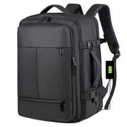 A new large-capacity cross-border men's backpack with expandable capacity, a business bag, a multi-purpose, high-quality travel computer bag