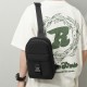Casual men's chest bag, simple single-shoulder crossbody bag, multi-functional trendy brand crossbody bag, small bag, trendy crossbody bag, men's bag