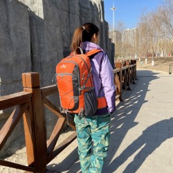 Wholesale outdoor hiking backpacks for both men and women, nylon lightweight water-resistant multi-functional travel bags