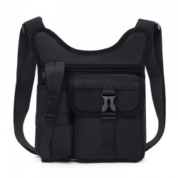 Cross-border men's bag, single-shoulder crossbody bag, new water bottle bag, solid color practical waist bag, outdoor water cup bag, sportswear and casual bag
