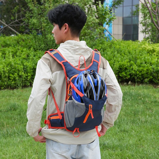 Outdoor cycling bag, multi-functional large-capacity lightweight off-road helmet bag, breathable lightweight casual marathon backpack Outdoor cycling bag, multi-functional large-capacity lightweight off-road helmet bag, breathable lightweight casual marathon backpack
