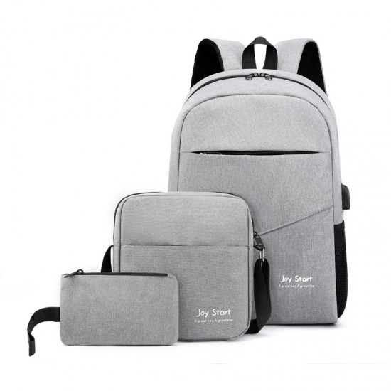 Multi-functional business backpack, nylon commuting and work casual backpack, men's cross-border large-capacity USB backpack