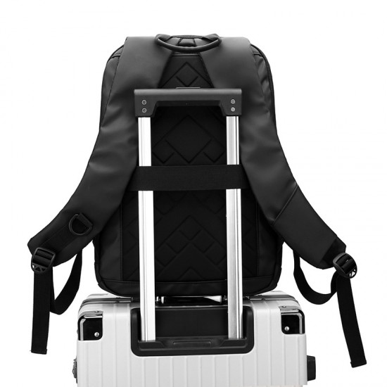 A new ultra-thin and trendy computer bag for men, featuring a fashionable, simple and casual business backpack with cross-border LOGO printing A new ultra-thin and trendy computer bag for men, featuring a fashionable, simple and casual business backpack with cross-border LOGO printing
